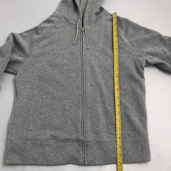 Express metallic silver zip up hoodie sweatshirt - Picture 6 of 7